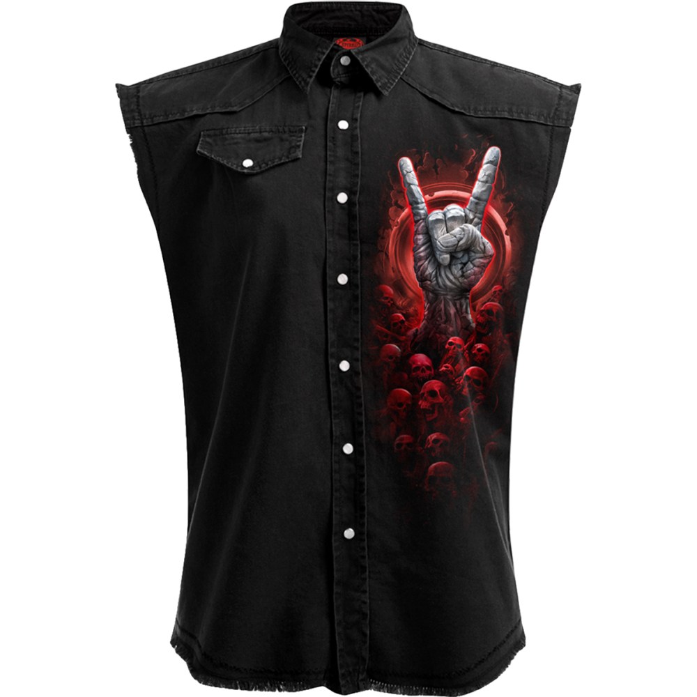 Spiral - Tomb Of Rock Sleeveless workshirt - Black